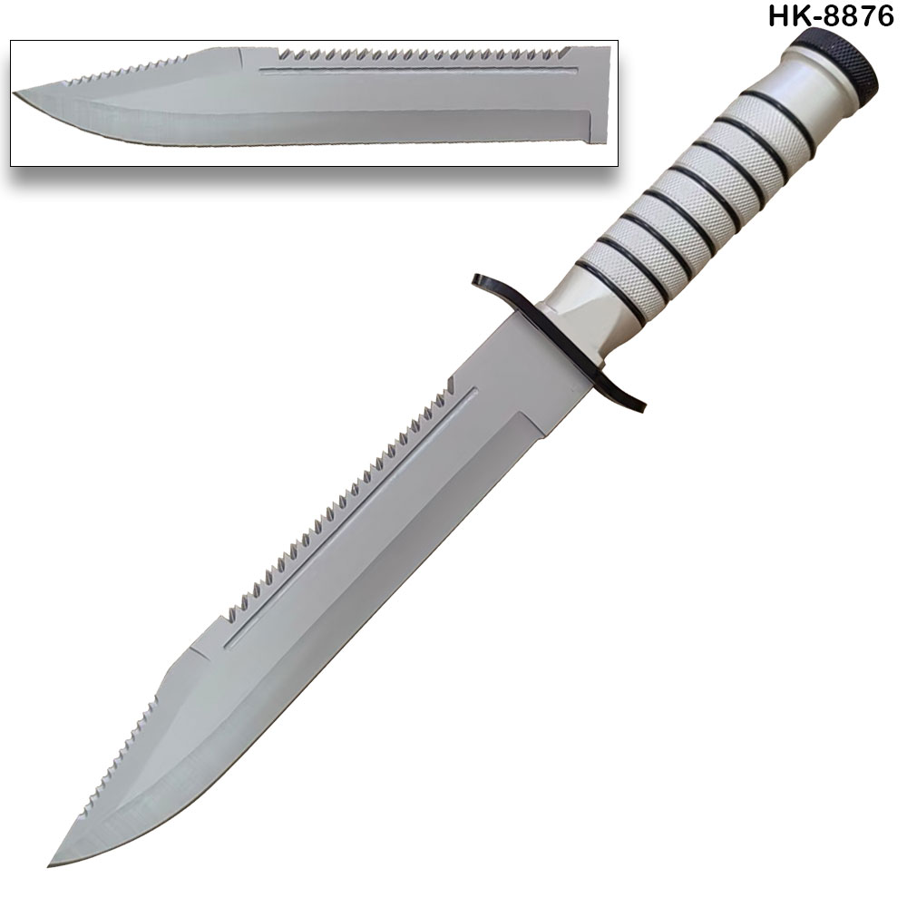 Tactical Camping Bowie Survival Knife w/ Sheath