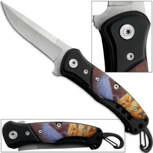 Sonic Banshee Speed Assist Knife w Carabiner Hook Belt Loop