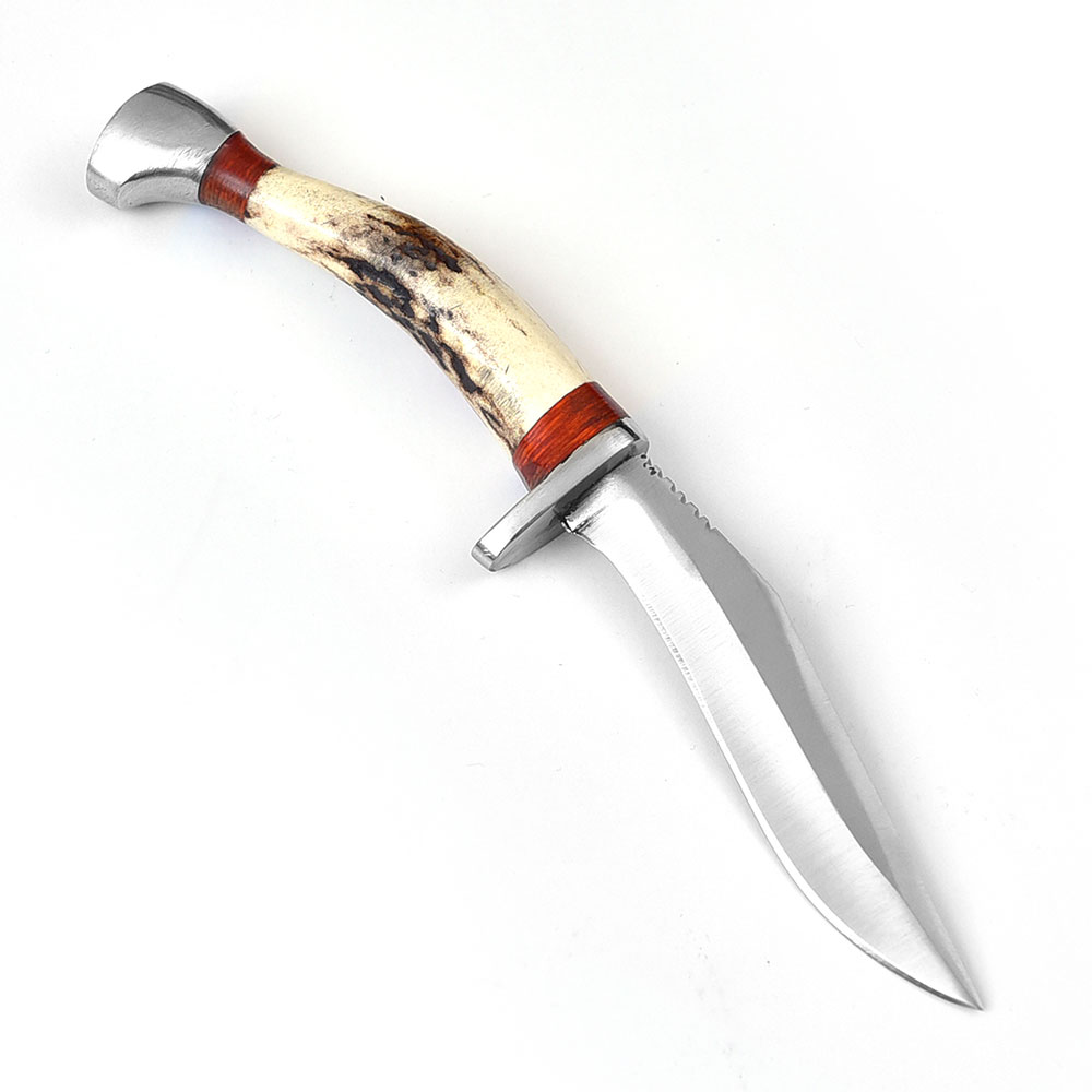 WHITE DEER Karambit Stag Handle Knife 440C Stainless Steel