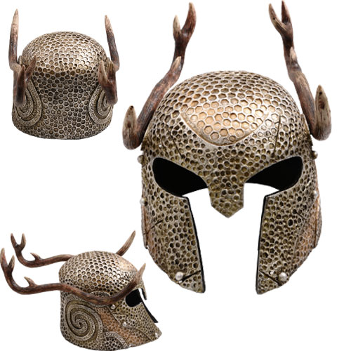 The Elder Scrolls Online Skyrim Elven Helmet w Stag Antlers Elvish Armor Cosplay