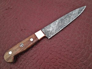 White Deer Forged Paring Knife Pro Chef Cutlery Damascus Steel 1095 HC