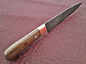 White Deer Forged Paring Knife Pro Chef Cutlery Damascus Steel 1095 HC