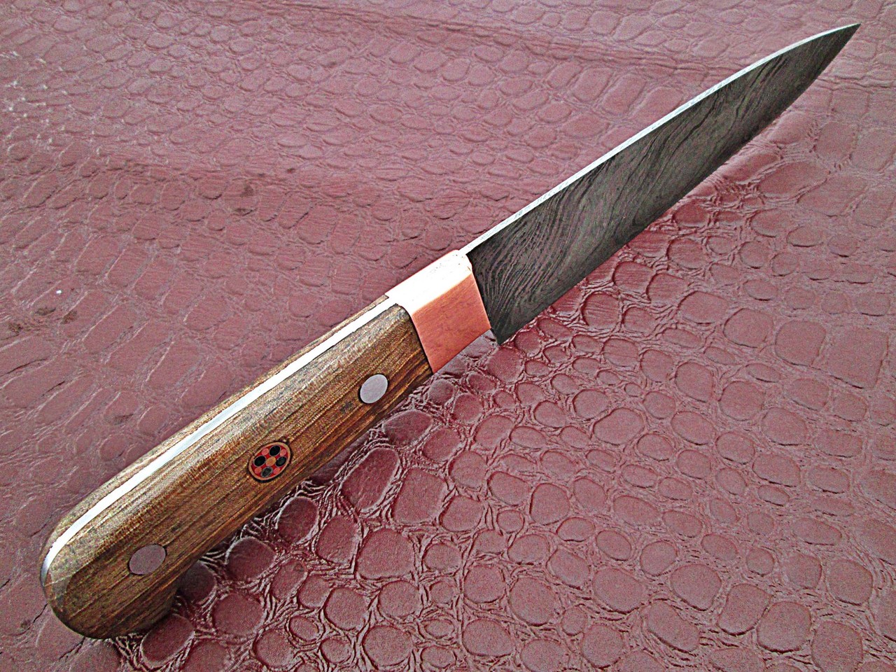 White Deer Forged Paring Knife Pro Chef Cutlery Damascus Steel 1095 HC