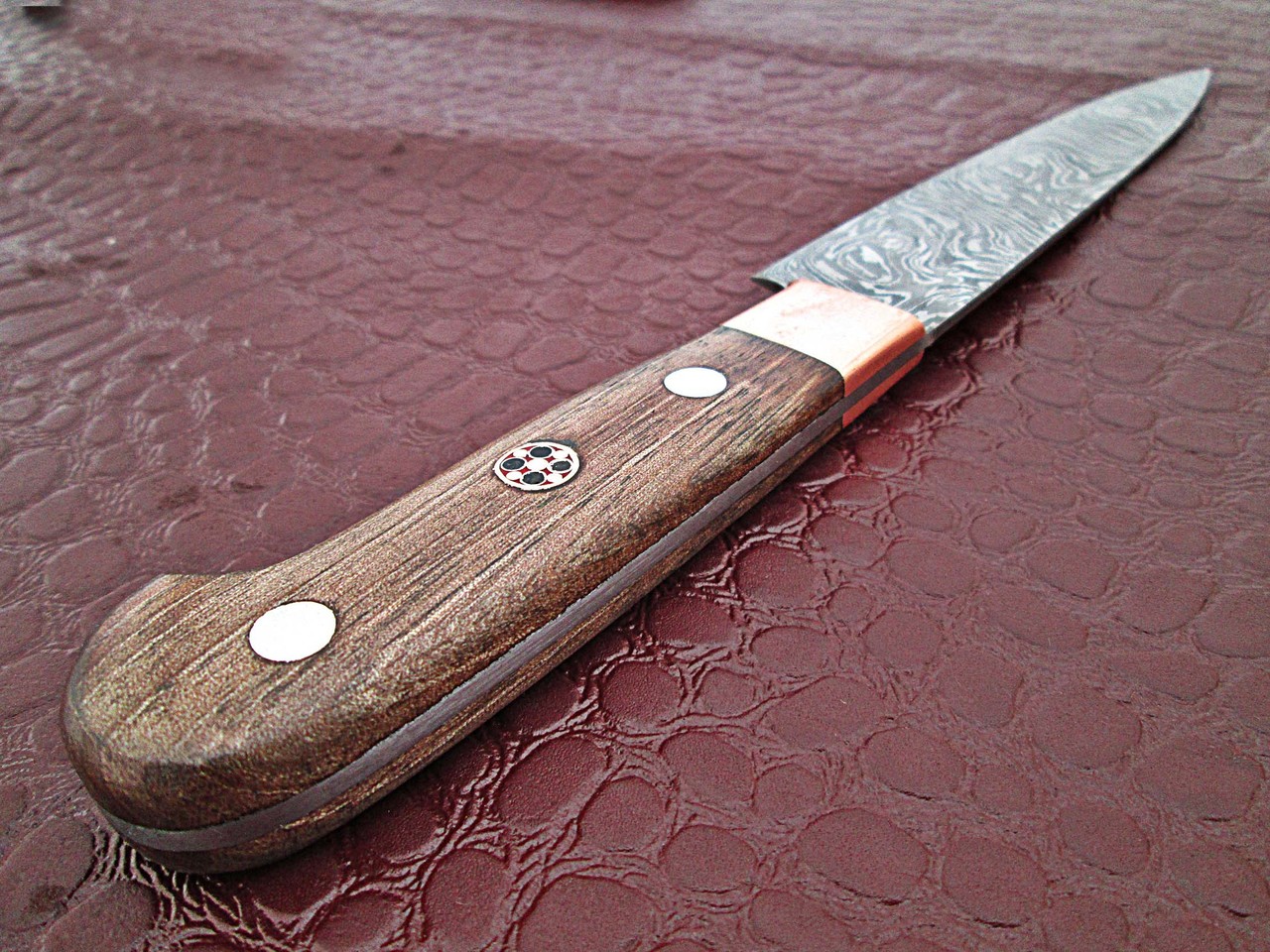 White Deer Forged Paring Knife Pro Chef Cutlery Damascus Steel 1095 HC