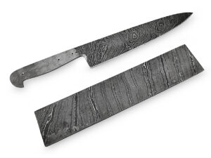 White Deer Damascus Steel LONG TWIST Pattern Billet Forge Welded 10in x 2in x 5.5mm Raw