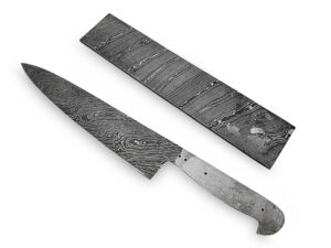 White Deer Damascus Steel LONG TWIST Pattern Billet Forge Welded 10in x 2in x 5.5mm Raw