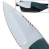 Hardened J2 German Steel Knife Handmade Full Tang Skinner Green Handle