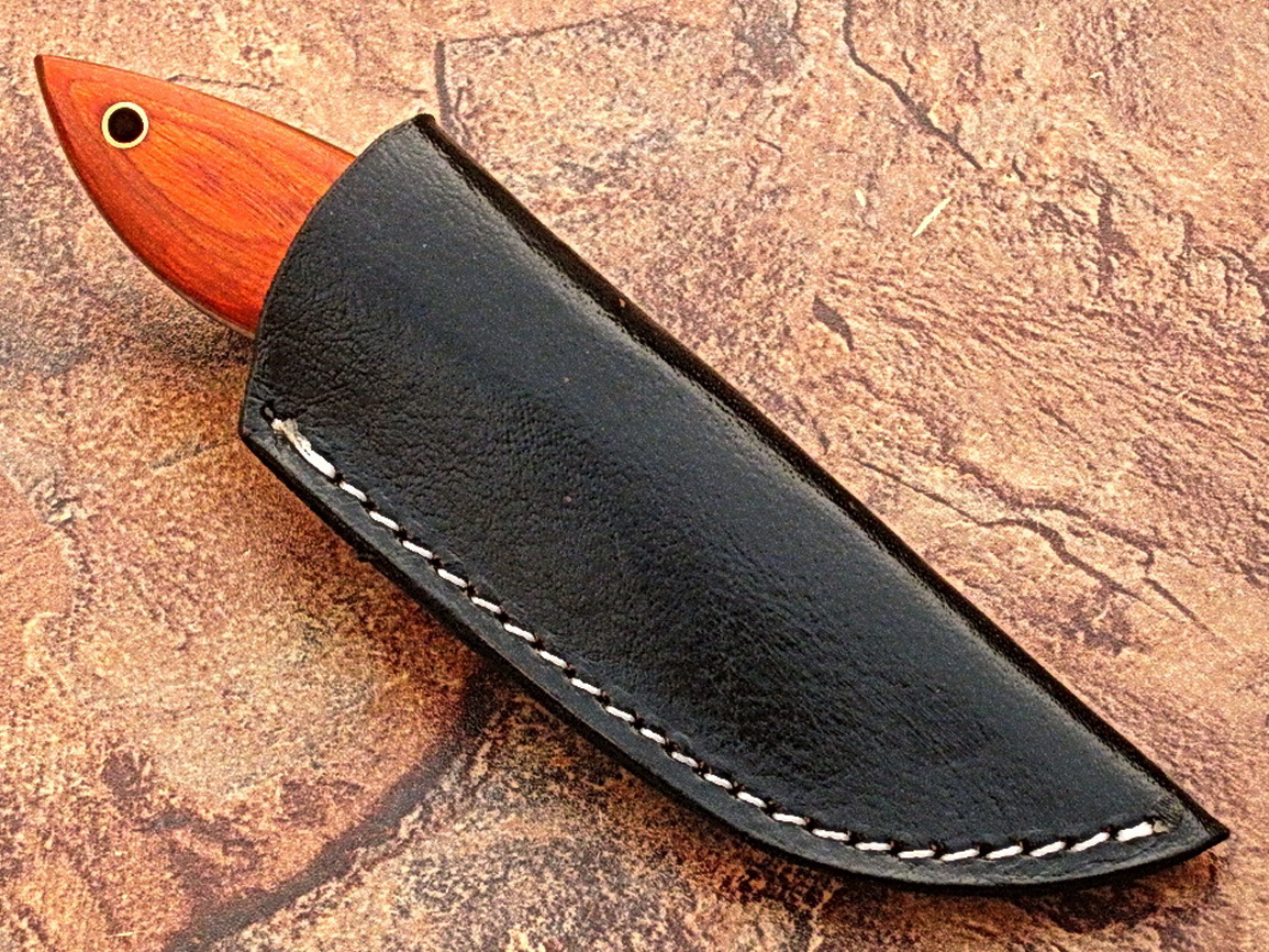 German J2 Hardened Steel Handmade Skinner Knife w Frostwood Handle