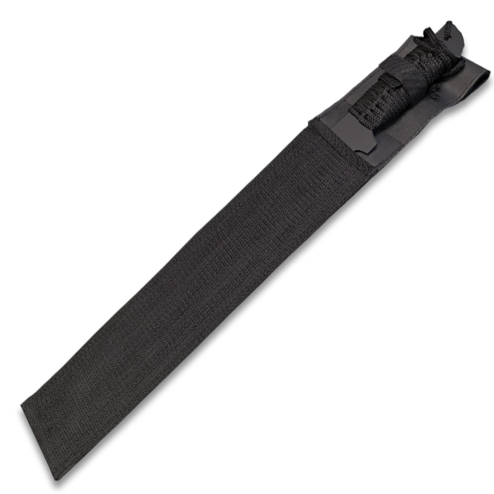 Night Reaper Tactical Machete Full Tang  21" Black Survival Blade with Nylon Sheath
