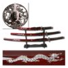 Japanese Samurai Practical Sword Set Red