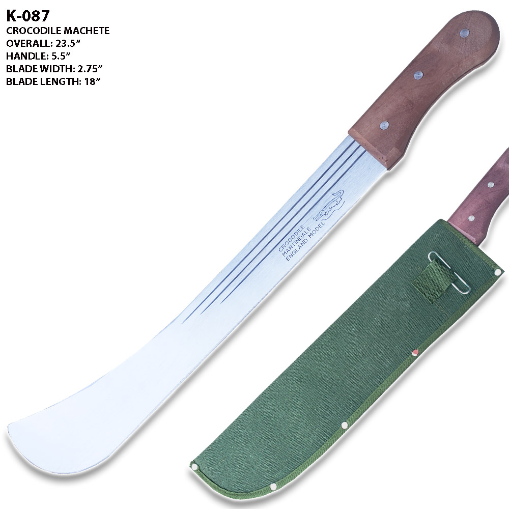 Crocodile Machete with Sheath