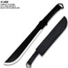 Black Machete Full Tang /Fixed Blade 19" Overal Black Blade