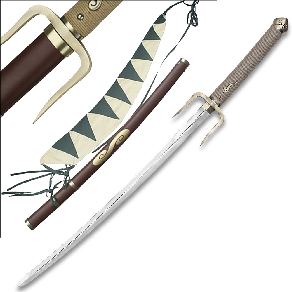 Typhoon Swell Anime Samurai Sword  Wood Scabard