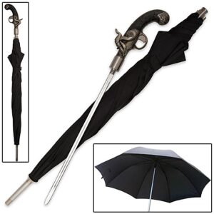 Sword Cane - Flintlock Pistol Umbrella w/ Hidden Blade