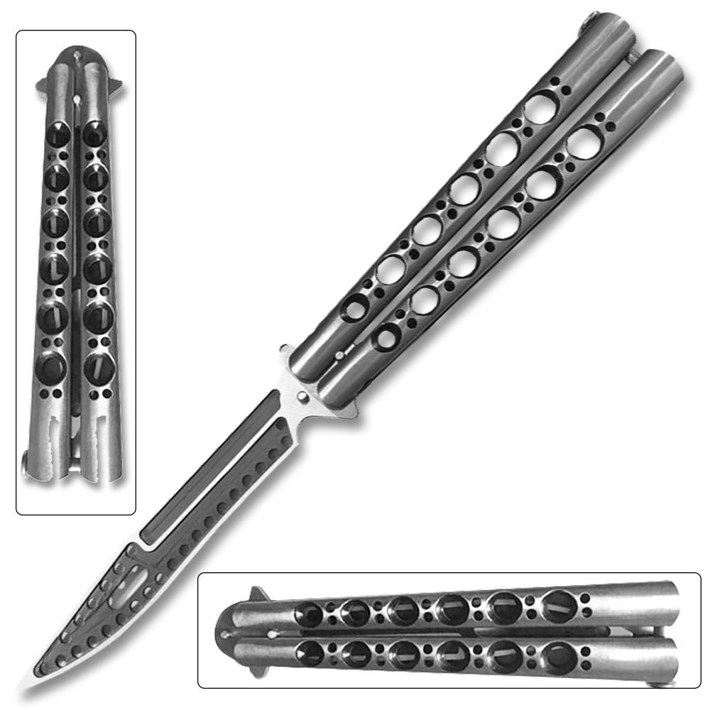 Non-Sharp Butterfly Black and Silver Blade Ltd. Edition