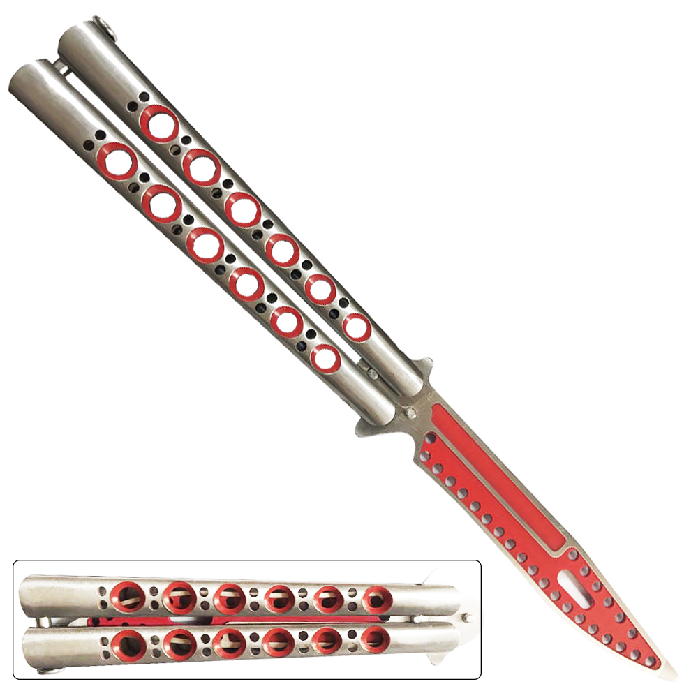 Non Sharp Trainer Butterfly Red and Silver Blade Ltd. Edition