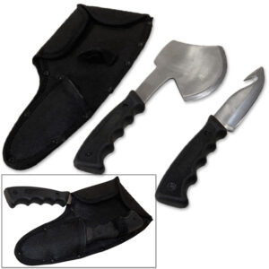 Survival Essentials Knife Axe Hunting Combo Expedition Heavy Dut