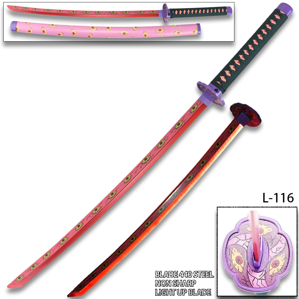 Anime Sword  Larmuroki  Demon Slayer LED Light up Blade Non Sharp