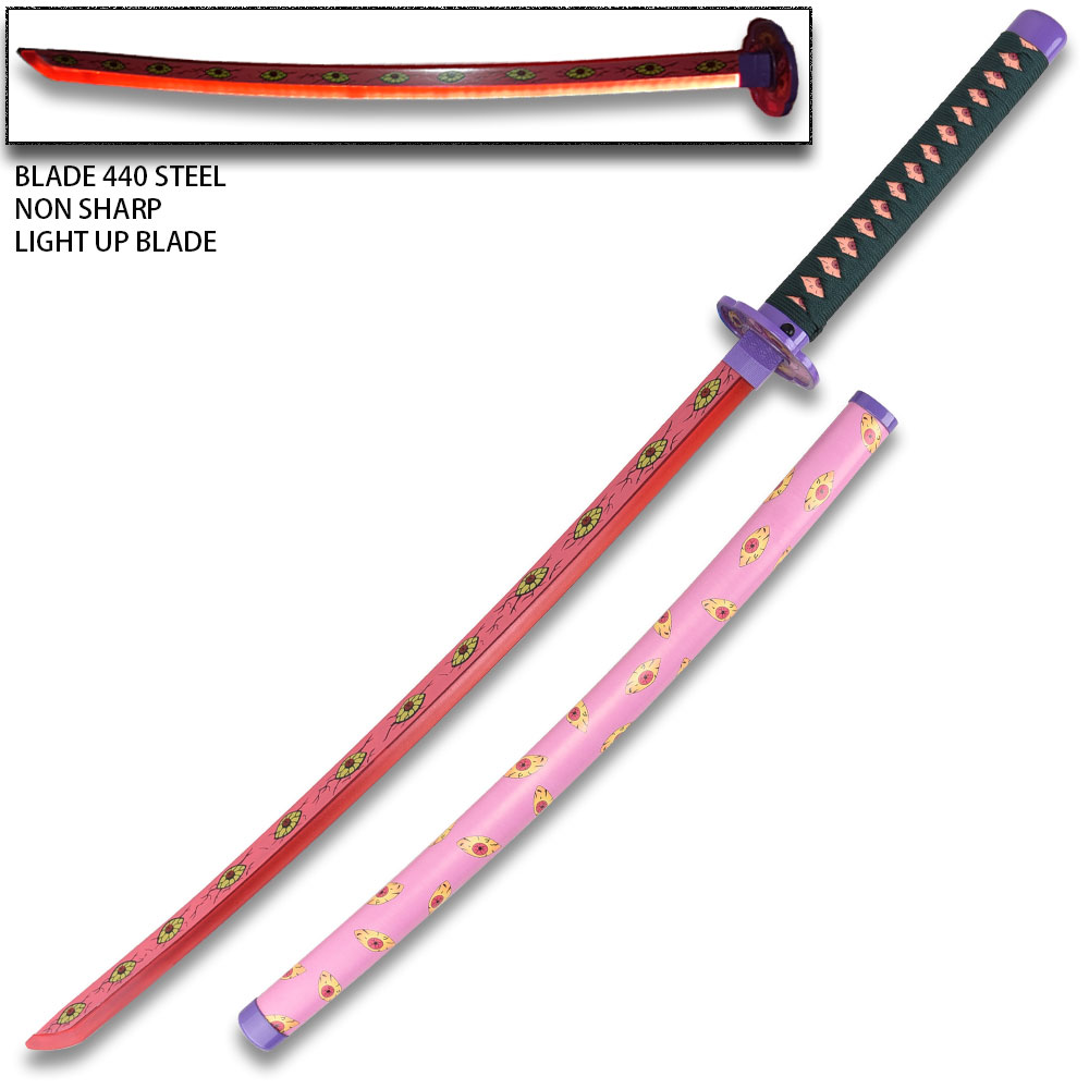 Anime Sword  Larmuroki  Demon Slayer LED Light up Blade Non Sharp