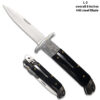 LEVERLOCK SWINGUARD AUTOMATIC KNIFE BLACK WOOD HANDLE