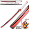 Demon Slayer - Kyojuro Rengoku Red Nichirin LED Light-Up Metal Sword