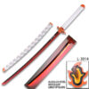 Demon Slayer - Kyojuro Rengoku Red Nichirin LED Light-Up Metal Sword