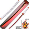 Demon Slayer - Kyojuro Rengoku Red Nichirin LED Light-Up Metal Sword