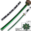 Demon Slayer -Sanemi Shinazugawa Green Nichirin Sword LED Light-Up Metal Sword