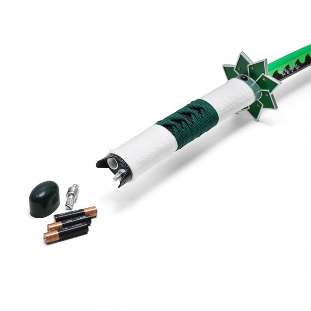 Demon Slayer -Sanemi Shinazugawa Green Nichirin Sword LED Light-Up Metal Sword