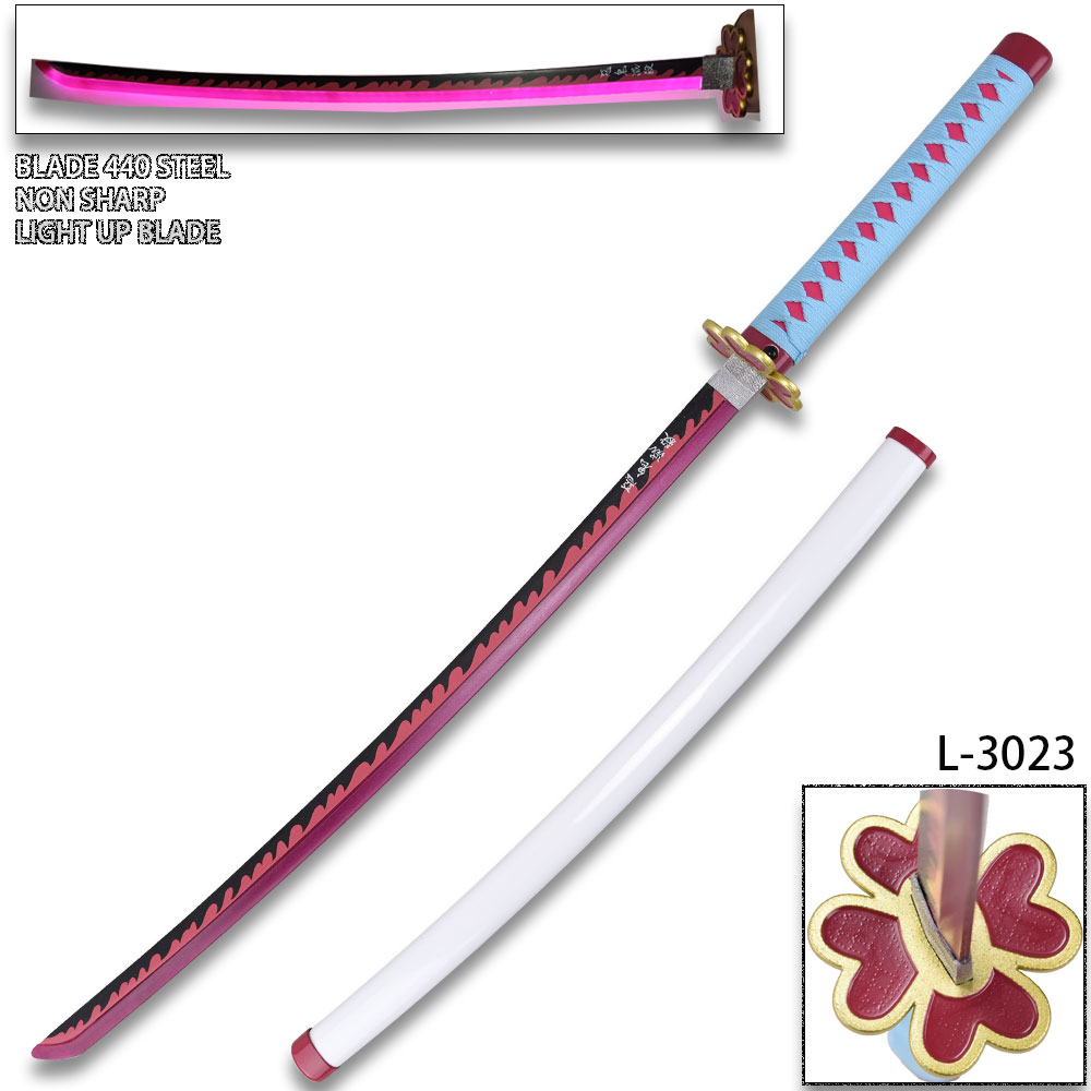 Demon Mitsuri Kanroji Slayer Anime Sword LED Light-Up Metal Blade