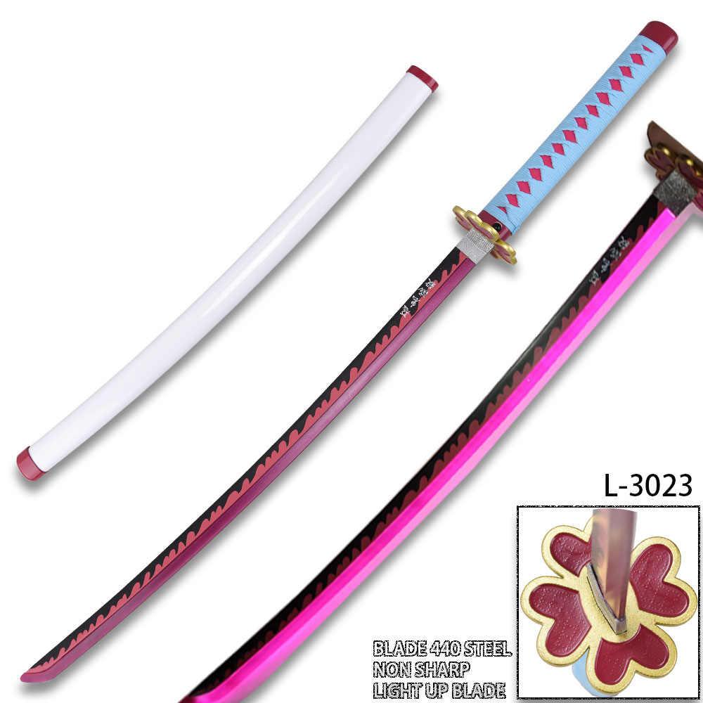 Demon Mitsuri Kanroji Slayer Anime Sword LED Light-Up Metal Blade