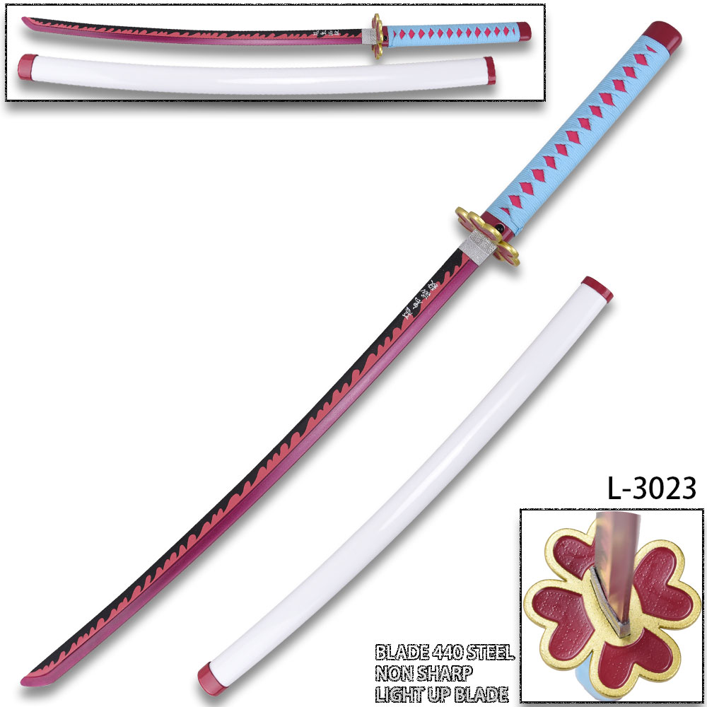 Demon Mitsuri Kanroji Slayer Anime Sword LED Light-Up Metal Blade