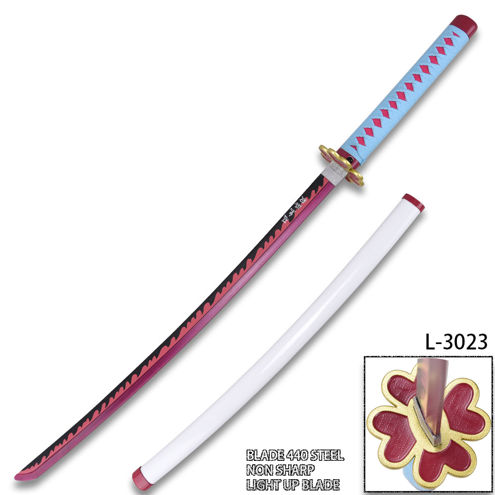 Demon Mitsuri Kanroji Slayer Anime Sword LED Light-Up Metal Blade