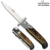 LEVERLOCK SWINGUARD AUTOMATIC KNIFE FAUX STAG HANDLE