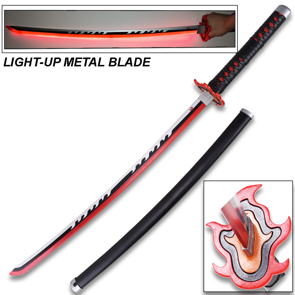 DEMON SLAYER -TANJIRO Kamado Black LED Light -Up Blade Non-Sharp