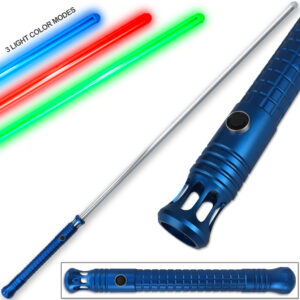 Jedi Lightsaber 1:1 Replica Padawan Series Window'd Tri-Light Blue Handle 48.5in