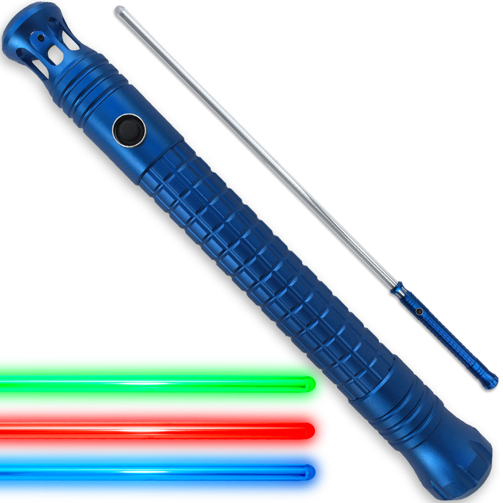Jedi Lightsaber 1:1 Replica Padawan Series Window'd Tri-Light Blue Handle 48.5in
