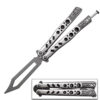 Non-Sharp Trainer Butterfly Matte Silver Blade Ltd. Edition