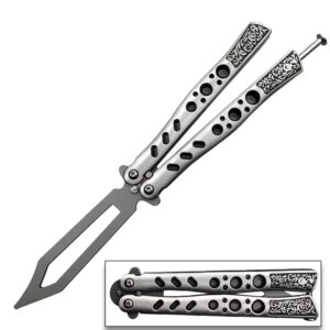 Non-Sharp Trainer Butterfly Matte Silver Blade Ltd. Edition
