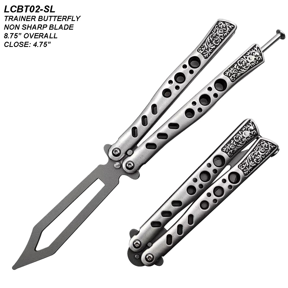 Non-Sharp Trainer Butterfly Matte Silver Blade Ltd. Edition