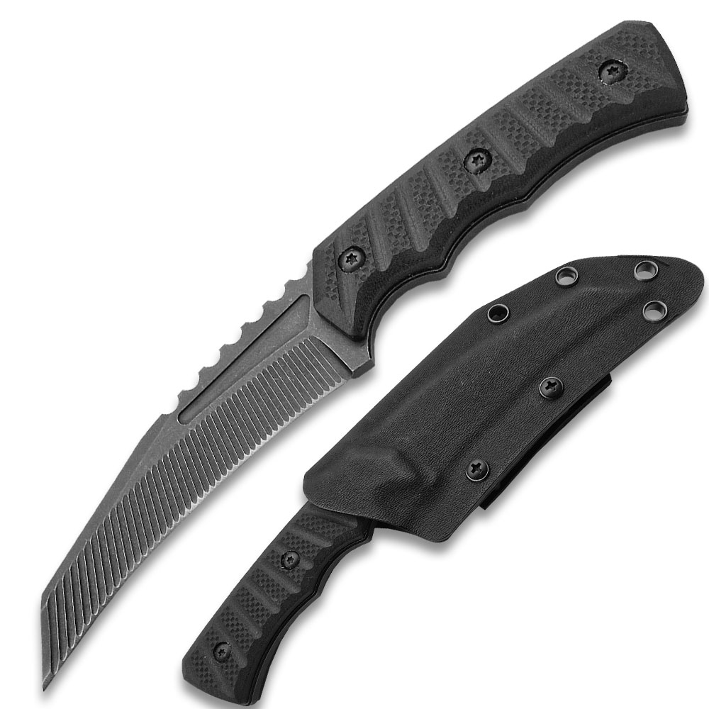 Tactical G-10 Handle Black Knife