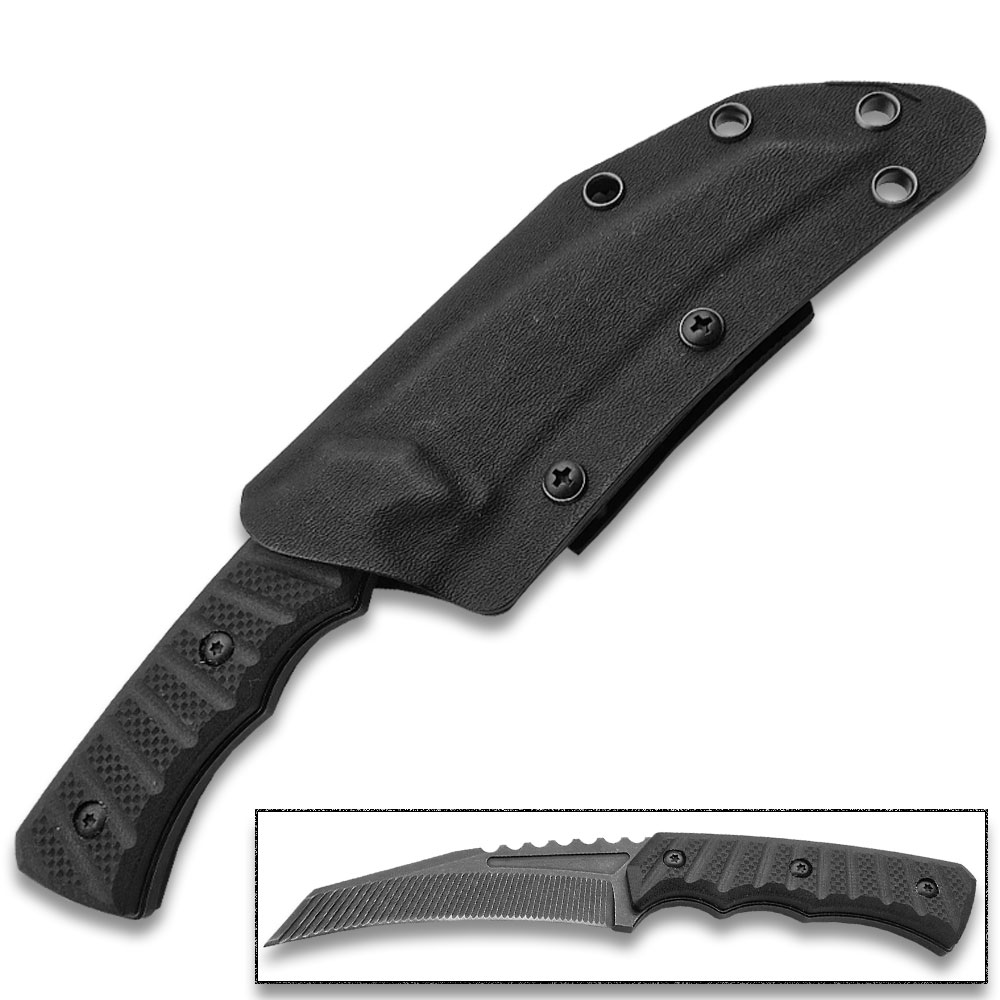 Tactical G-10 Handle Black Knife