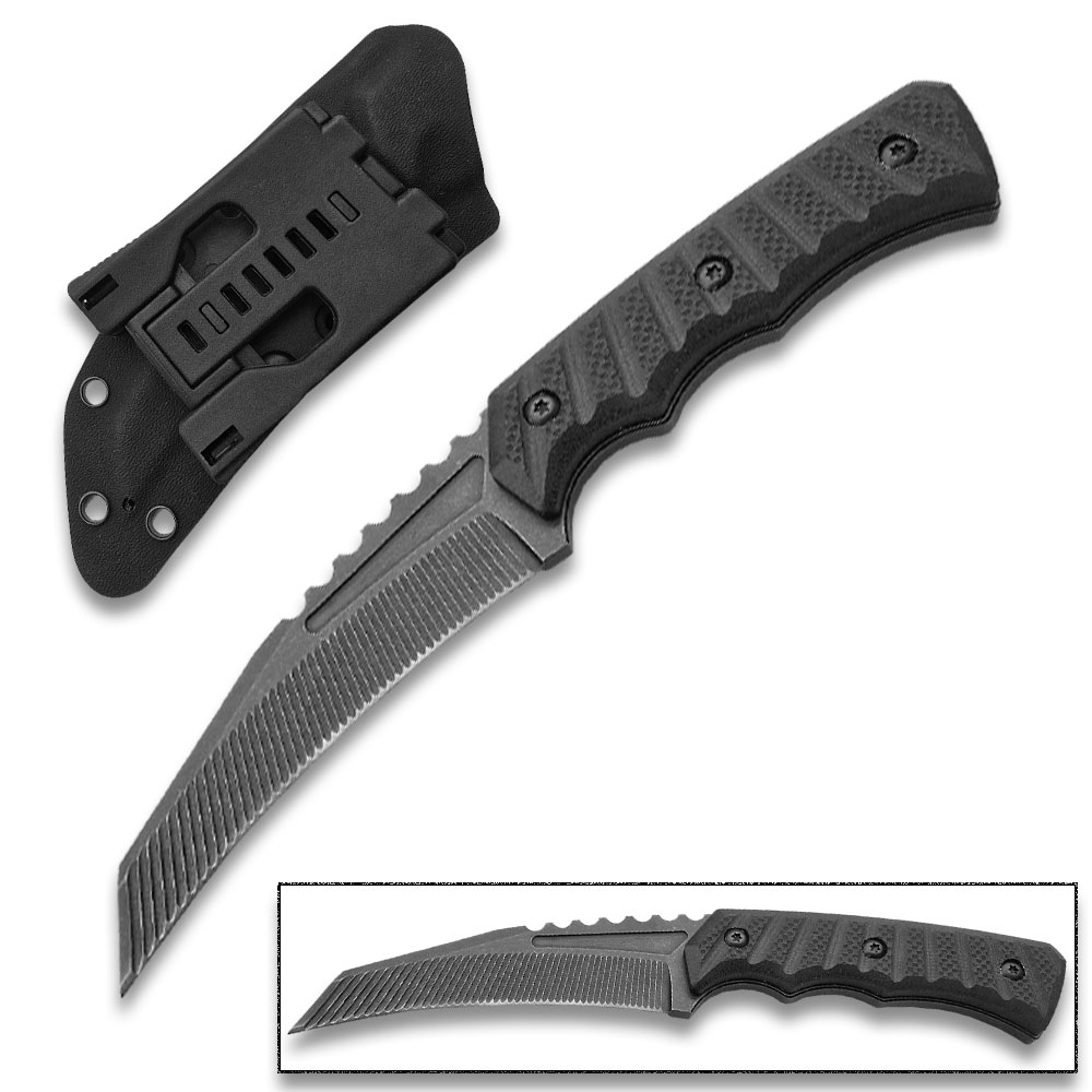 Tactical G-10 Handle Black Knife