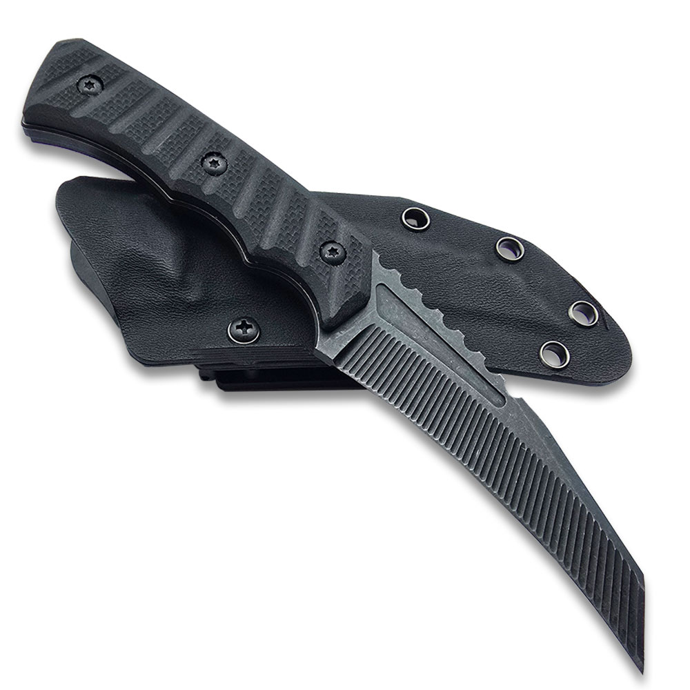 Tactical G-10 Handle Black Knife