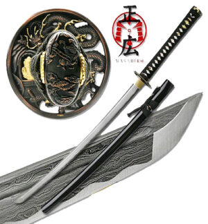 Moshiro - Folded Steel Samurai Sword - 1000+ Layers - Dragon