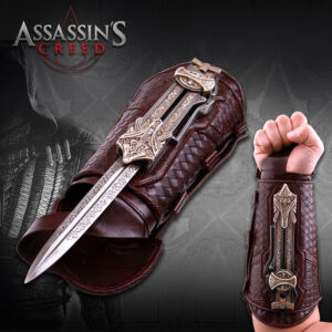 Officially Licensed Assassin's Creed Wrist Hidden Blade of Aguilar Gauntlet 12in Retractable Officially Licensed Assassin's Creed Blade of Aguilar Gauntlet Only Available LEFT HAND