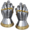Churberg Hourglass Armor Gauntlets Brass Plated Functional 18 Gauge Carbon Steel