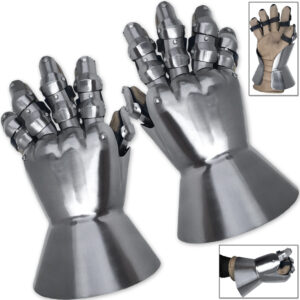 Churberg Hourglass 14th Century Armor Gauntlets Functional 18 Gauge Carbon Steel