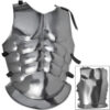Heroic Cuirass 18ga Functional Armor Carbon Steel Muscles Roman Chest & Back Plates