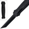 Legends Micro OTF Stiletto Blade Knife Black Out The Front Tanto Blade